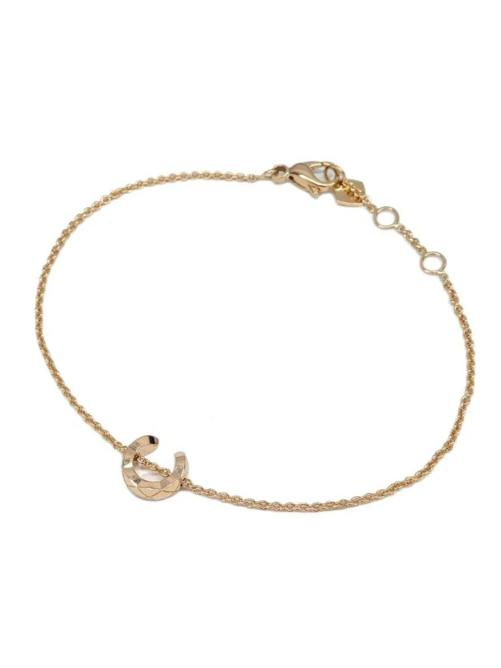 Chanel Coco Crush Collection Bracelet Beige Gold Chain